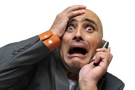 Scared on the cell phone 10-30-15